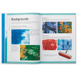 The Complete Book of Mixed Media Art - Inside spread showing Background techniques
