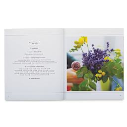 Painted Botanical Collage Book - showing table of contents