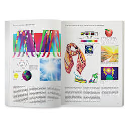 Colour in Fashion Illustration - Spread discussing Color and Physics
