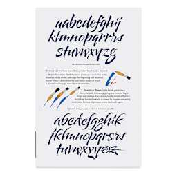 Speedball Textbook 25th Edition, Alphabet Brush Lettering
