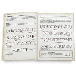 The Art of Calligraphy & Lettering (page example, alphabets)