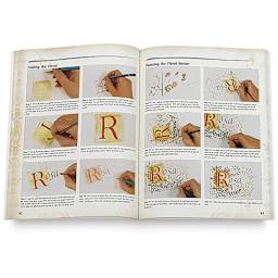 The Art of Calligraphy & Lettering (page example, lettering guide)