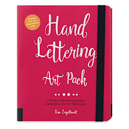 Hand Lettering Art Pack - Top view of cover of Art Pack
