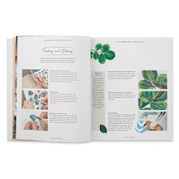 Handmade Collage: 15 Stunning Designs to Cut and Assemble - pages showing cutting, gluing directions