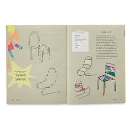 D.I.Y. Dollhouse - Spread showing how to build Chairs
