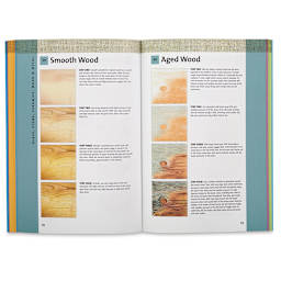 101 Textures in Colored Pencil - Inside spread on drawing wood