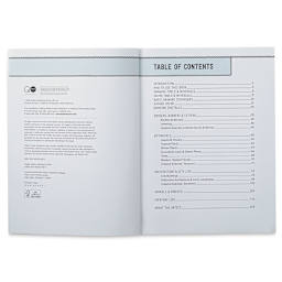 Art Starts with a Line - Inside spread of Table of Contents