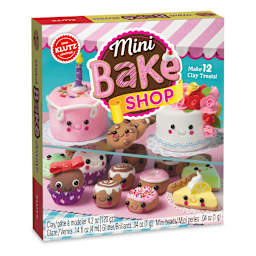 Klutz Mini Bake Shop - Front view of package at slight angle showing depth