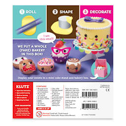 Klutz Mini Bake Shop - Back of package