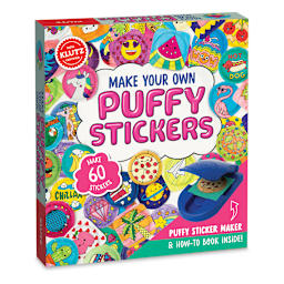 Klutz Make Your Own Puffy Stickers - Slightly angled view of front of package
