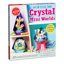 Klutz Grow Your Own Crystal Mini Worlds - Slightly angled view of front of package