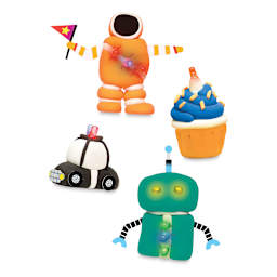 Klutz Circuit Clay (spacesuit, cupcake, car and robot figures)