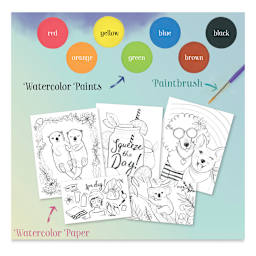 Klutz Watercolor Wonders (kit contents)