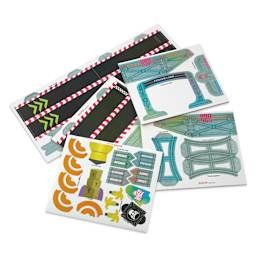 Klutz LEGO Race Cars Kit, road pieces of kit