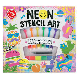 Klutz Neon Stencil Art, front of packaging