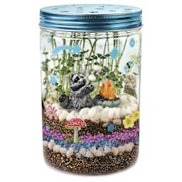 Creativity for Kids Grow N’ Glow Terrarium - finished example