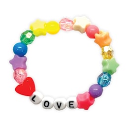 Rainbow Bead Jewelry Jar