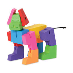 Areaware Milo Cubebot Wooden Figure - Multicolor