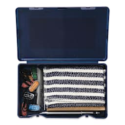 Penco Storage Container Set - Navy, filled with supplies (not included)