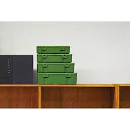 Penco Storage Container Set - Green, containers stacked on top of each other
