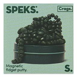 Speks Crags Magnetic Fidget Putty - Jade, front of packaging