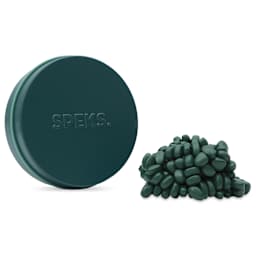 Speks Crags Magnetic Fidget Putty - Jade, next to tin