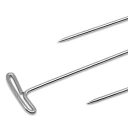 Dritz T-Pins - 1-1/2", close-up of the pin's head and ends