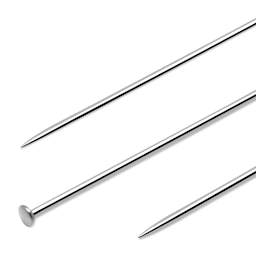 Dritz Dressmaker Pins, close-up of the head and end of the pin