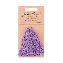 John Bead Cotton Tassels - Purple, Pkg of 2, 2-1/4" L