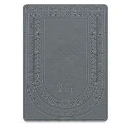 Beadsmith Sticky Bead Mat - Top view of Large Gray mat