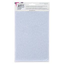 John Bead GoodFelt Beading Foundation - White, 4 sheets, 5" x 8" back of packaging