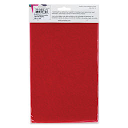 John Bead GoodFelt Beading Foundation - Red and Pink, 4 Sheets, 5" x 8" back of packaging