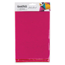 John Bead GoodFelt Beading Foundation - Red and Pink, 4 Sheets, 5" x 8" front of packaging