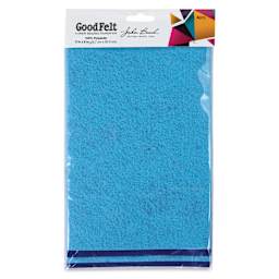 John Bead GoodFelt Beading Foundation - Blue and Light Blue, 4 Sheets, 5" x 8" front of packaging