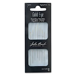 Beading Needles - Front of package of Size 10 Needles