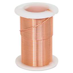 Beadsmith Wire Elements Tarnish-Resistant Wire - Copper, spool in upward position