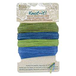 Beadsmith Knot-It Waxed Brazilian Cord - Hang Loose, front of the packaging