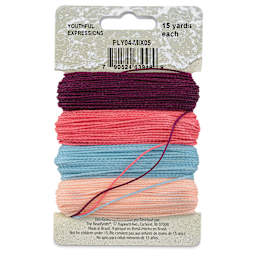 Beadsmith Knot-It Waxed Brazilian Cord - Youthful Expressions, back of the packaging