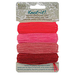 Beadsmith Knot-It Waxed Brazilian Cord - Floral Vibes, front of the packaging