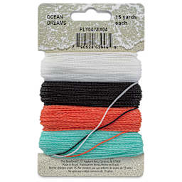Beadsmith Knot-It Waxed Brazilian Cord - Ocean Dreams, back of the packaging