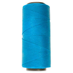 Beadsmith Knot-It Waxed Brazilian Cord - Aqua, spool 