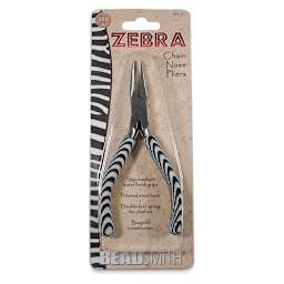 Beadsmith Zebra Chain Nose Pliers, in packaging