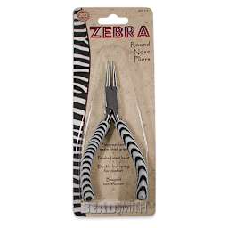 Beadsmith Zebra Round Nose Pliers, in packaging