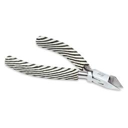 Beadsmith Zebra Side Cutter Pliers, at an angle