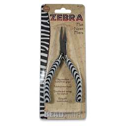 Beadsmith Zebra Flat Nose Pliers, in packaging