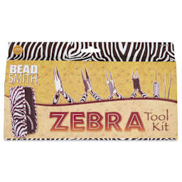 Beadsmith Zebra Tool Kit - Set of 6, front of the packaging