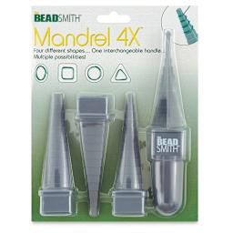 Beadsmith Mandrels - Front of blister package of 4 Mandrels