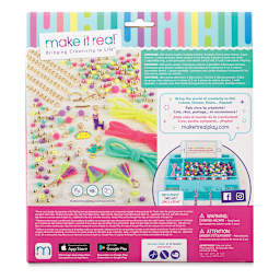 Make it Real Neo-Brite Chains & Charms Kit - Back of package
