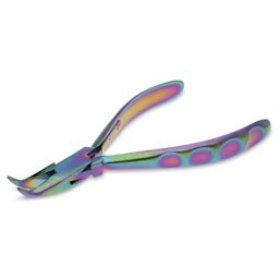 Beadsmith Chroma Bent Chain Nose Pliers, Side view.