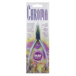 Beadsmith Chroma Bent Chain Nose Pliers, In packaging.
